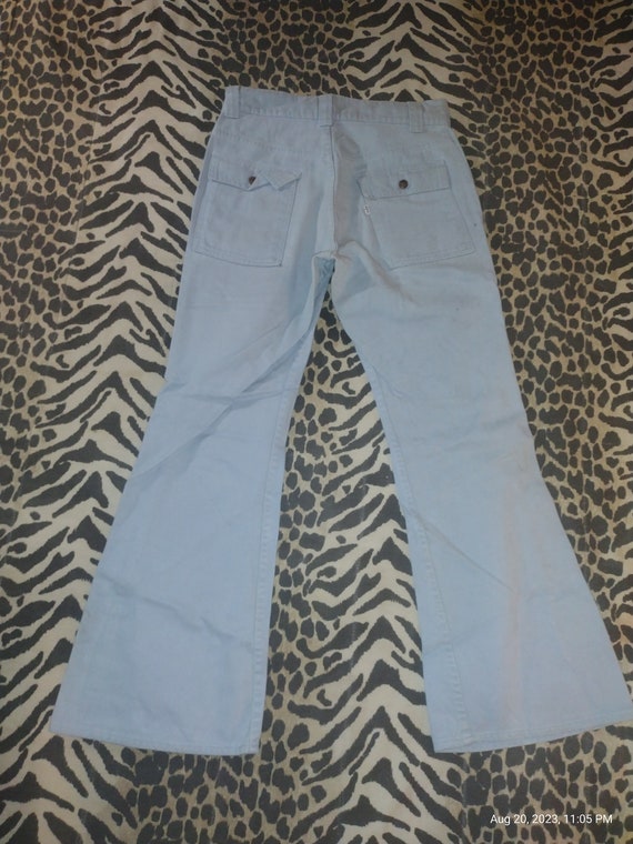 RARE 70s Vintage Levi's Bush Jeans Sky Blue 30 x 30 C… - Gem