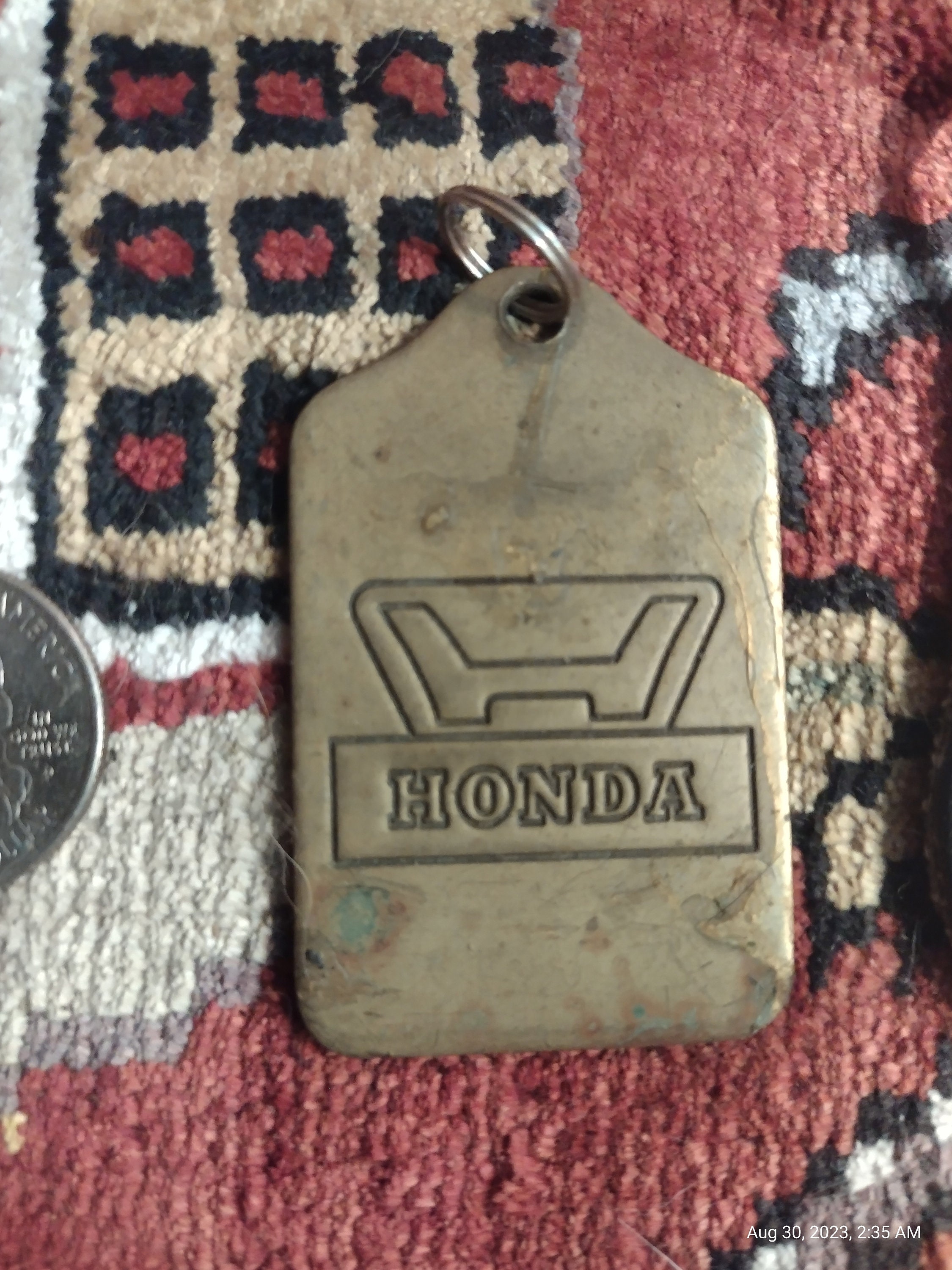 Premium Vintage 60s 70s Honda Keychain Key Fob RARE Civic Accord Japan ...