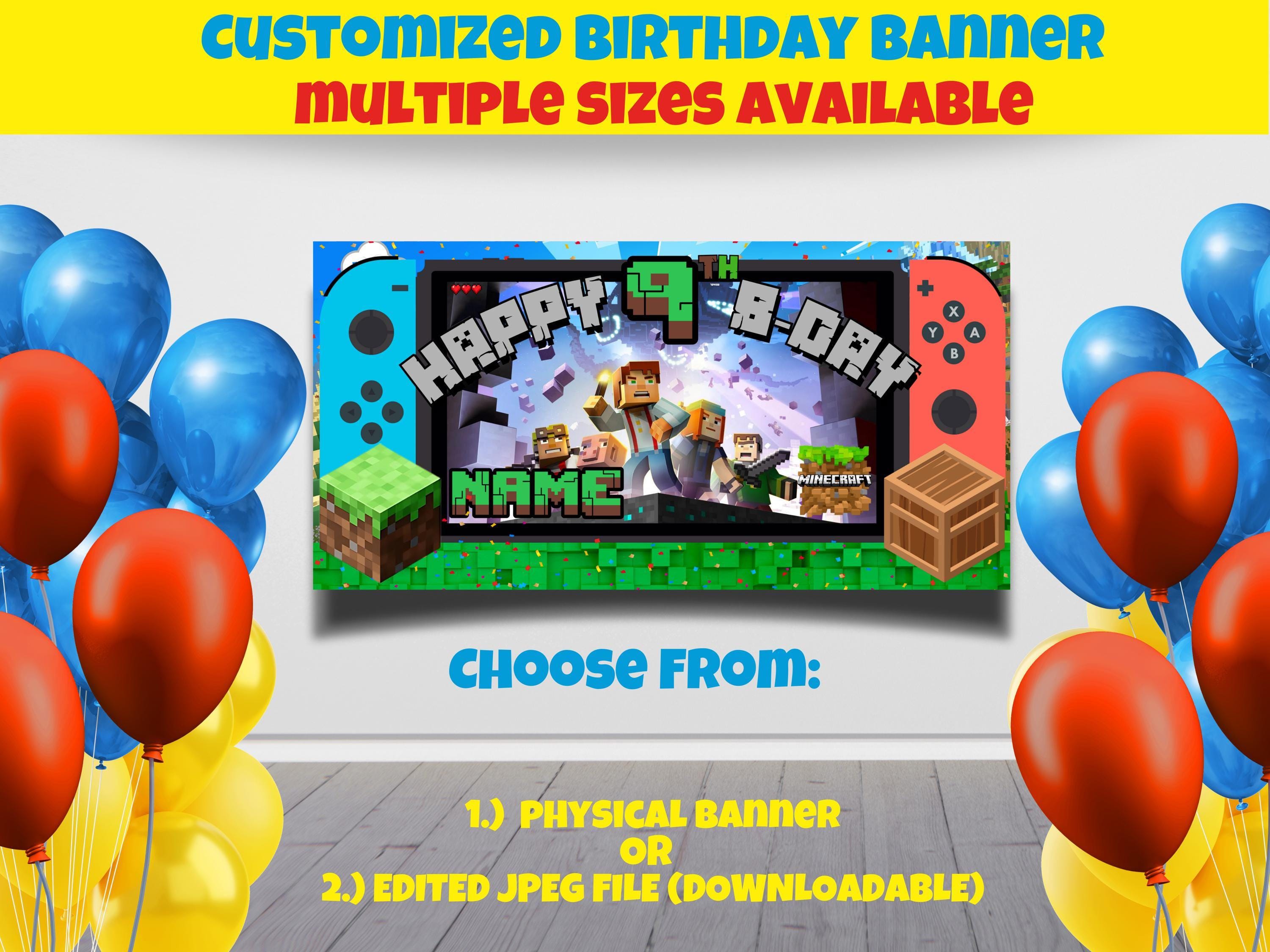 Custom Minecraft Banner - Digital or Print