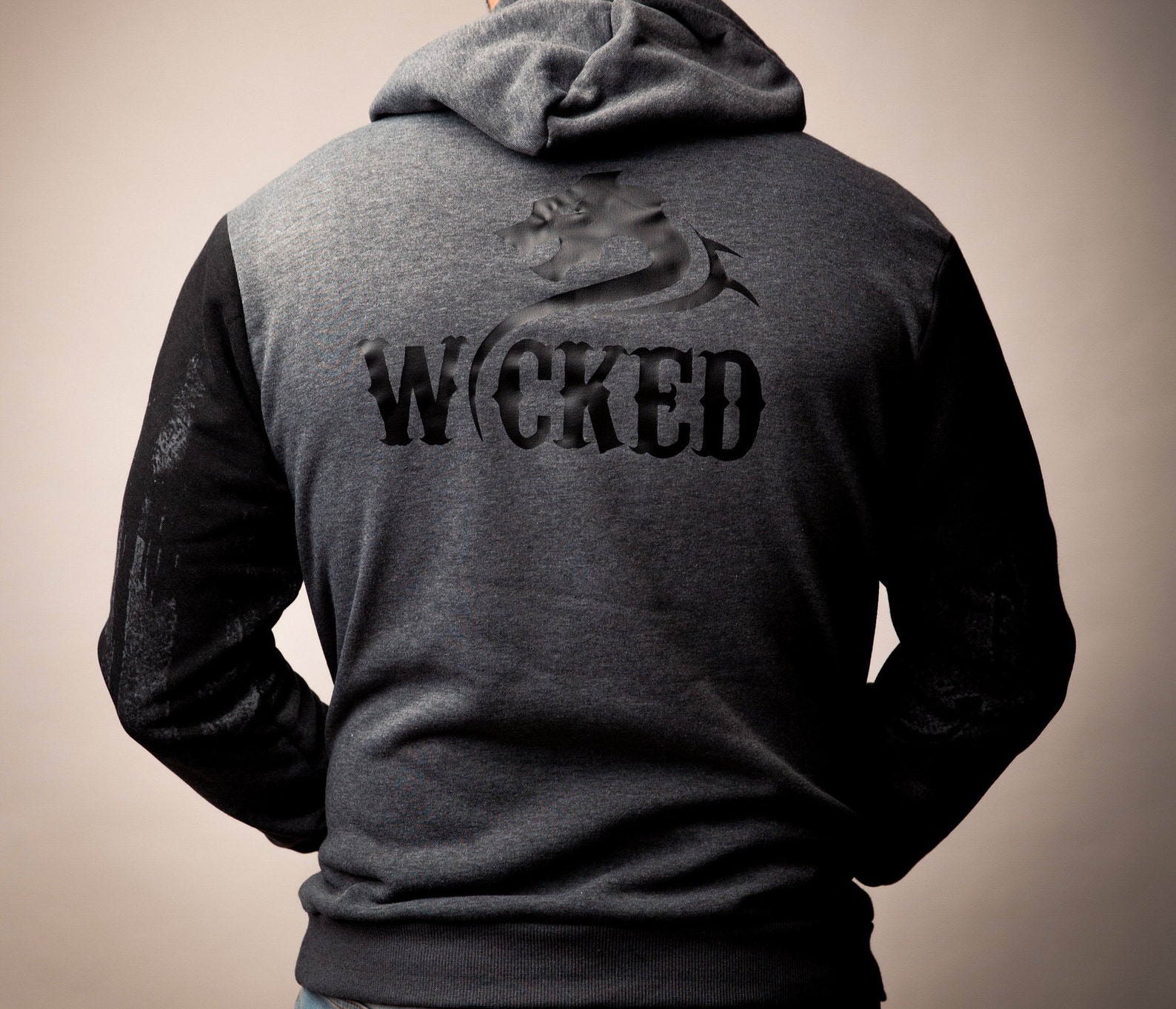 Wicked Drip sweater hoodie. Hooded sweatshirt Dragon Etsy