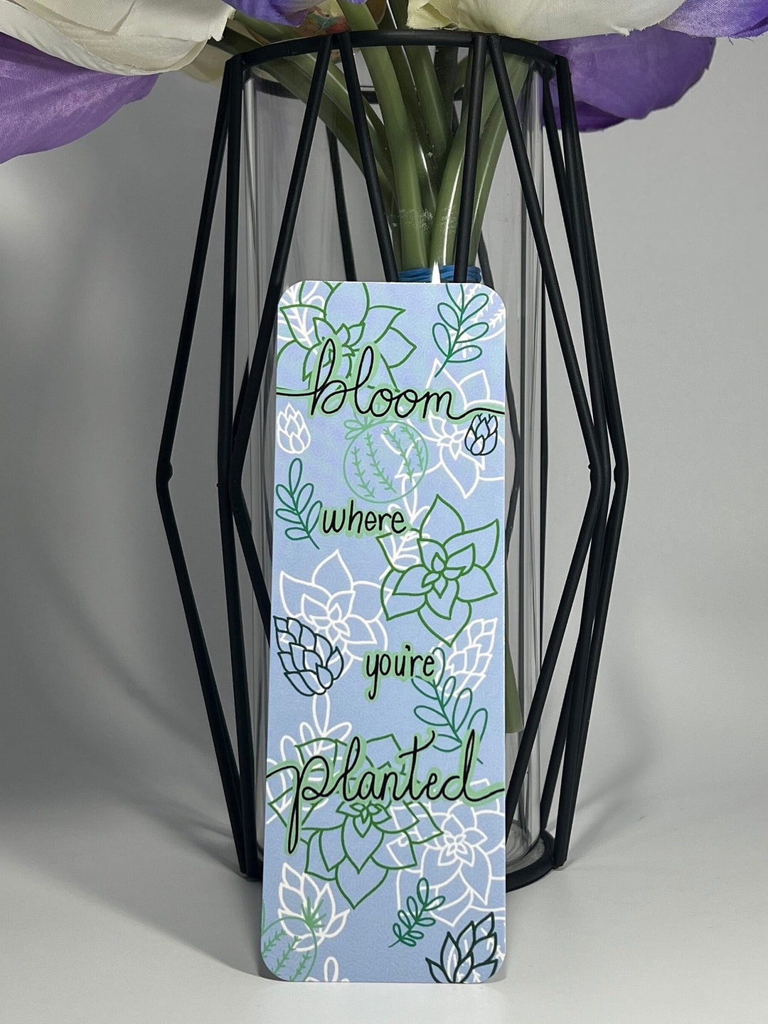 Bloom Where You’re Planted Bookmark - Etsy