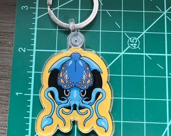 Squid Acrylic Keychain