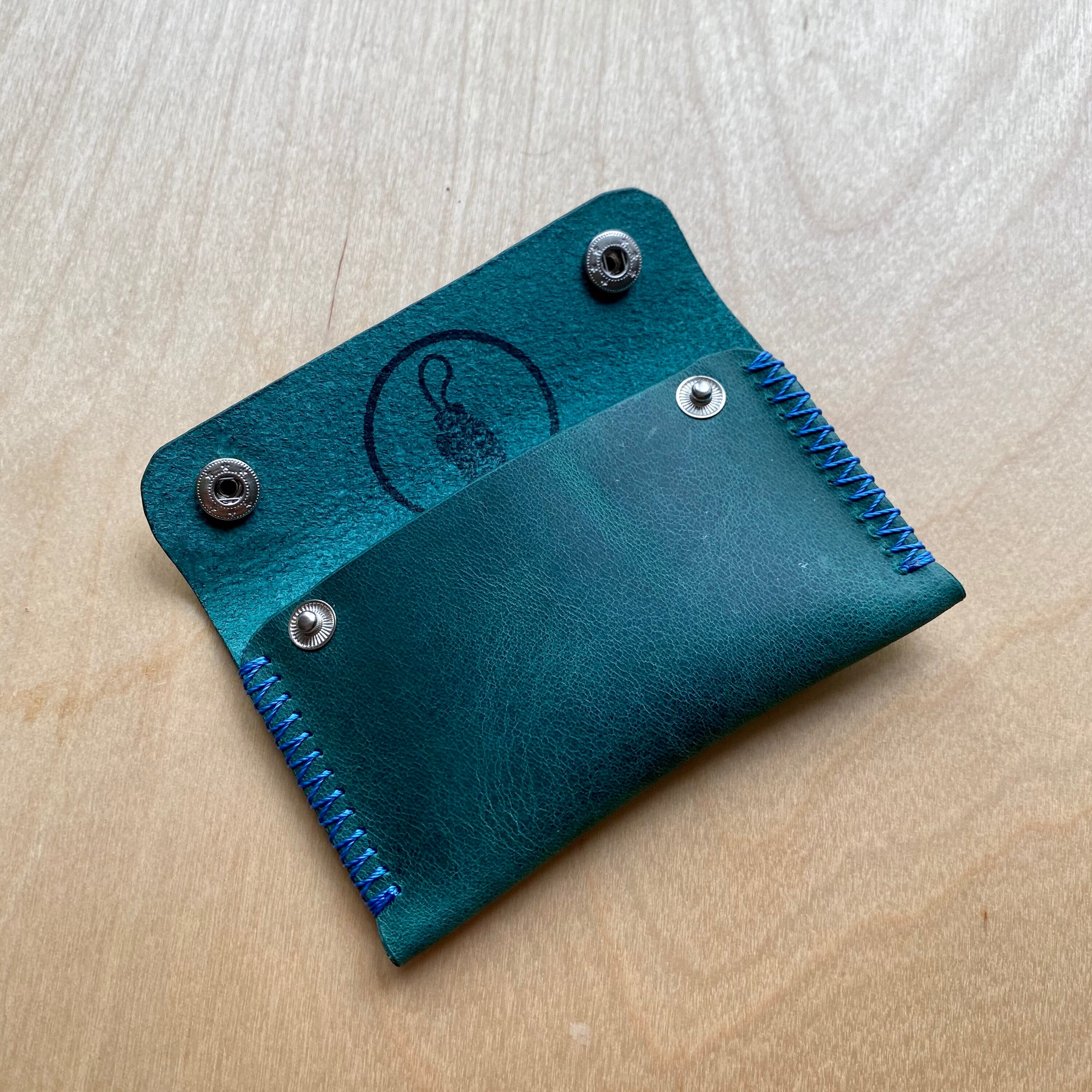 Handmade Leather Snap Pouch Etsy