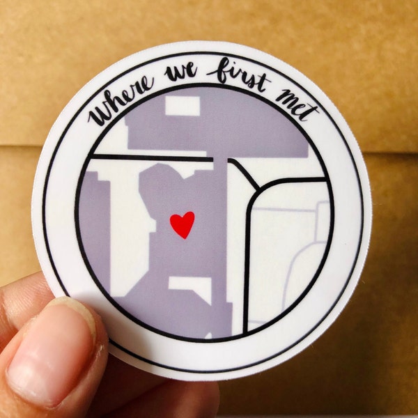 Custom Location Sticker Etsy