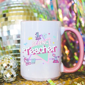 Science Teacher Mug Science Teacher Gift Science Teacher Appreciation Gift Teacher Mugs Gifts for Teachers Pink Coffee Mug Chemistry Teacher
