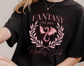 Camiseta de lector de fantasía, camiseta del club de lectores de fantasía, camiseta de amantes de los libros, regalos para amantes de los libros, regalos de libros, regalo del club de lectura, camiseta del club de lectura