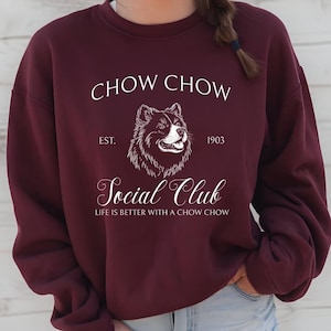Chow Chow Sweatshirt, Chow Chow Shirt, Chow Chow Gift, Cute Chow Shirt, Gifts for Her, Cute Dog Mom Shirt, Gildan 18000
