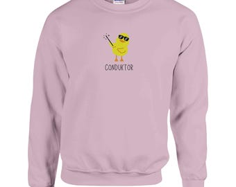 Conductor Sweatshirt Conductor Gift Music Sweatshirt Music Shirt Conduktor Funny Music Shirt Music Gifts Marching Band Gift