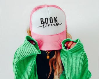 Bookish Hat, Embroidered Book Hat Bookish Hat Book Lover Hat Bookworm Hat Book Lover Gifts Bookish Gifts for Her