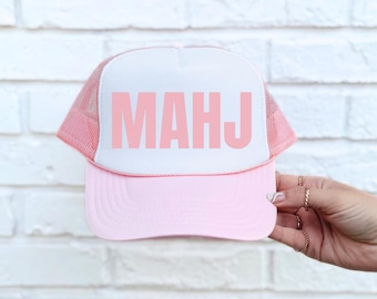 Gorra de Mahjong, gorra de camionero de Mahjong, gorra de Mahjong, regalos de Mahjong, regalos para ella, gorras de equipo de Mahjong, regalos del club de Mahjong