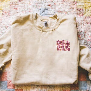 Sudadera bordada Sudadera motivacional Sudadera positiva Sudadera con afirmaciones positivas Regalos para ella Regalos para amigos