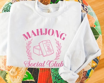 Mahjong Sweatshirt, Mahjong Gift, Mahjong Gifts, Mahjong Shirt, Mahjong Club Sweatshirt, Gifts for Her