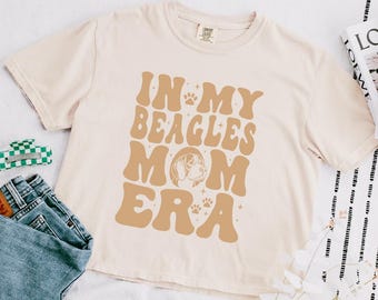 Komfort Farben Beagle Mama Ära Shirt Boxy T-Shirt Beagle Mama Shirt Hunde Mama Shirt Geschenke für Beagle Besitzer Geschenke für Sie