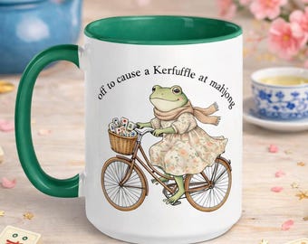 Lustige Mahjong Tasse, Frosch Mahjong Tasse, lustige Mahjong Tasse, lustige Mahjong Tasse, lustige Mahjong Tasse