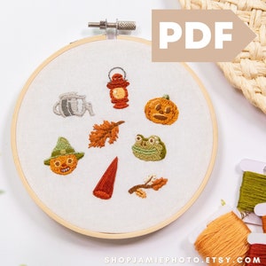 Over the Garden Wall Embroidery Pattern | Into the Unknown | Wirt and Greg | Hand Embroidery | Embroidery Design | OTGW | Autumn | PDF