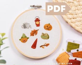 Over the Garden Wall Embroidery Pattern: Wirt and Greg (PDF Pattern)