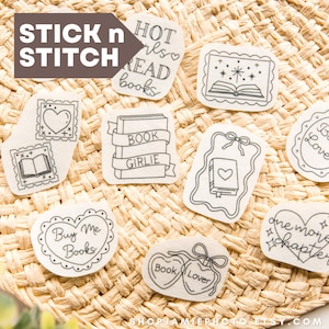 Book Girlie Stick n Stitch Embroidery Pack | Literary Girl Reader Gift