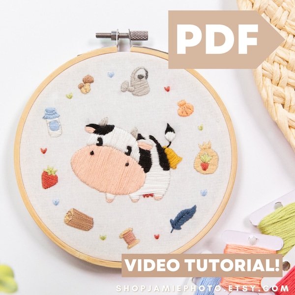 Harvest Moon | Story of Seasons | Embroidery Pattern | Cute Cozy Gaming | Cozy Games | Blue Feather | A Wonderful Life | Needlework | PDF