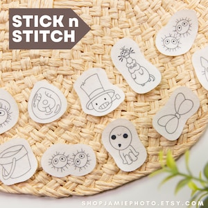 Anime Embroidery Stick and Stitch | Water Soluble Embroidery Designs, Wash Away Hand Embroidery , Manga, Anime Lover, Stick n Stitch Pack