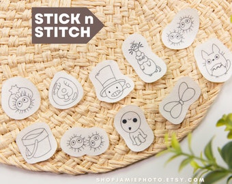 Anime Embroidery Stick and Stitch | Water Soluble Embroidery Designs, Wash Away Hand Embroidery , Manga, Anime Lover, Stick n Stitch Pack