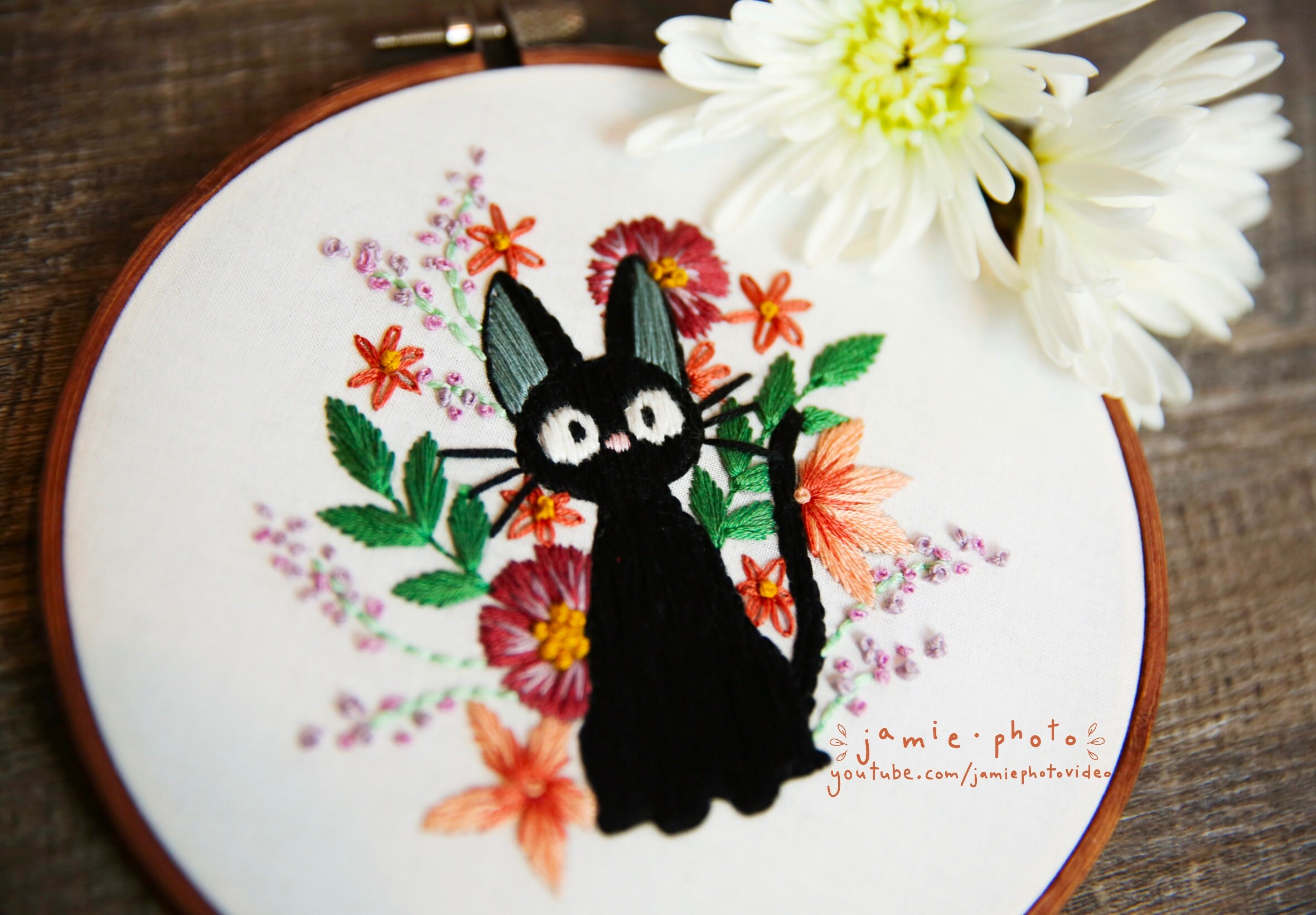 Jiji Embroidery Pattern PDF Kiki's Delivery Service Etsy
