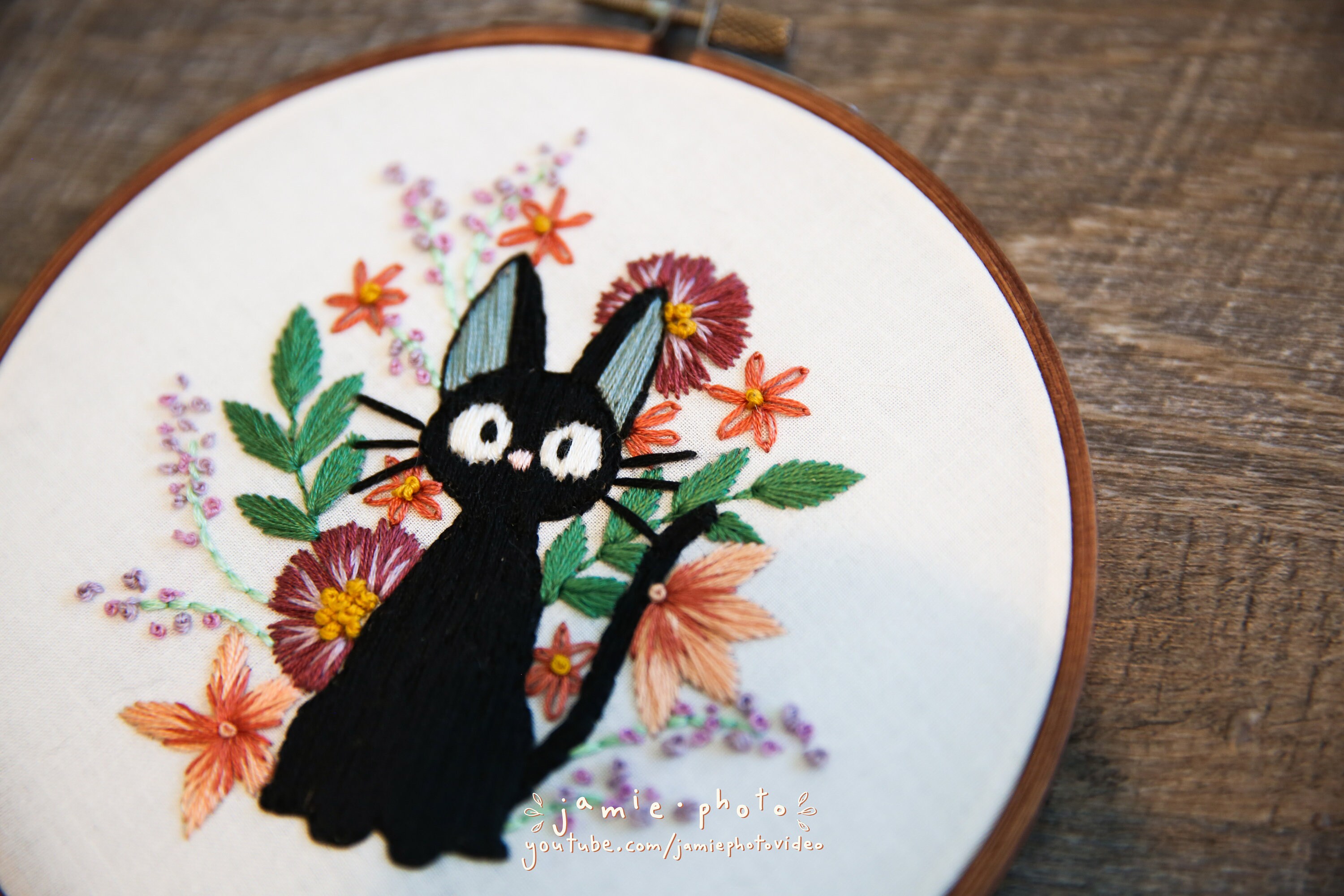 Jiji Embroidery Pattern PDF Kiki's Delivery Service Etsy