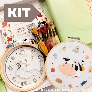 Harvest Moon | Story of Seasons | Embroidery Pattern KIT | Blue Feather | A Wonderful Life | Hand Embroidery Design | Needlework KIT