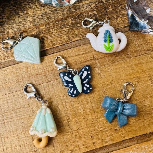 Regency Romance Collab with Moonglow Yarn Co. Clay Charm- Polymer Clay Charm- Stitch Marker