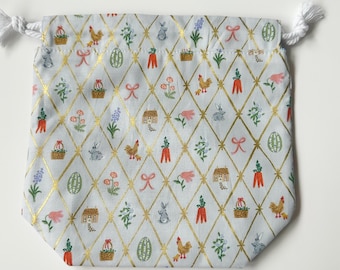 Metallic Spring Cottage Simple Sack 7.5 x 5.5 x 3