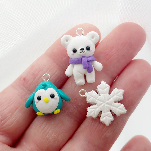 Moonglow Yarn Co. and Pacific Knit Co. Collab  Clay Charms- Polymer Clay Charm- Stitch Marker