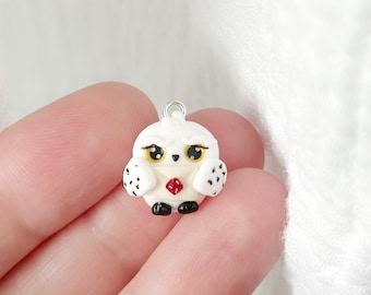 Wizard Owl Acceptance Letter Clay Charm- Polymer Clay Charm- Stitch Marker