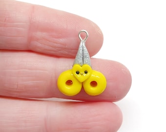 Scissors Clay Charm- Polymer Clay Charm- Stitch Marker
