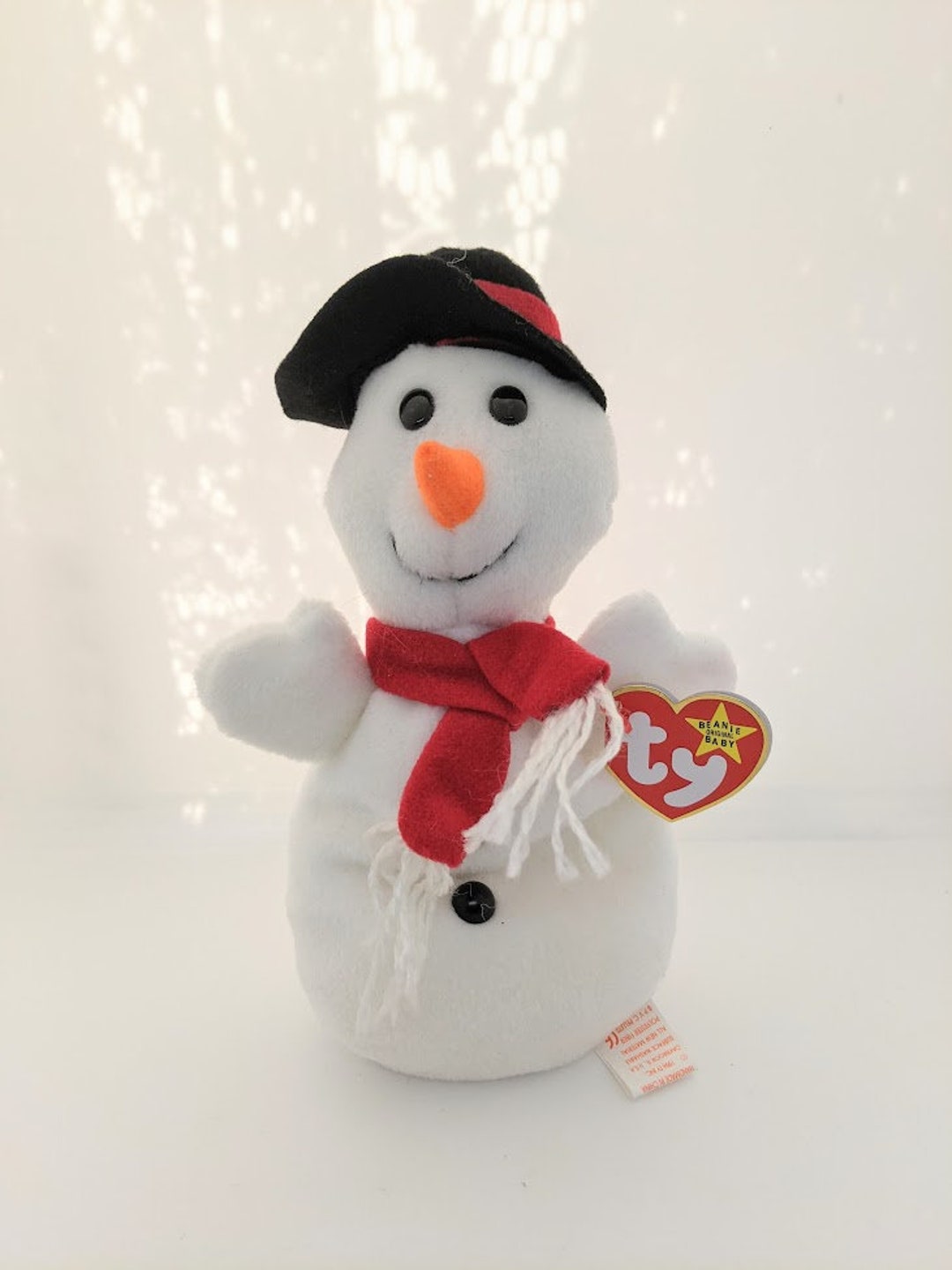 TY: Snowball the Snowman 1996 Beanie Baby - Etsy Sweden