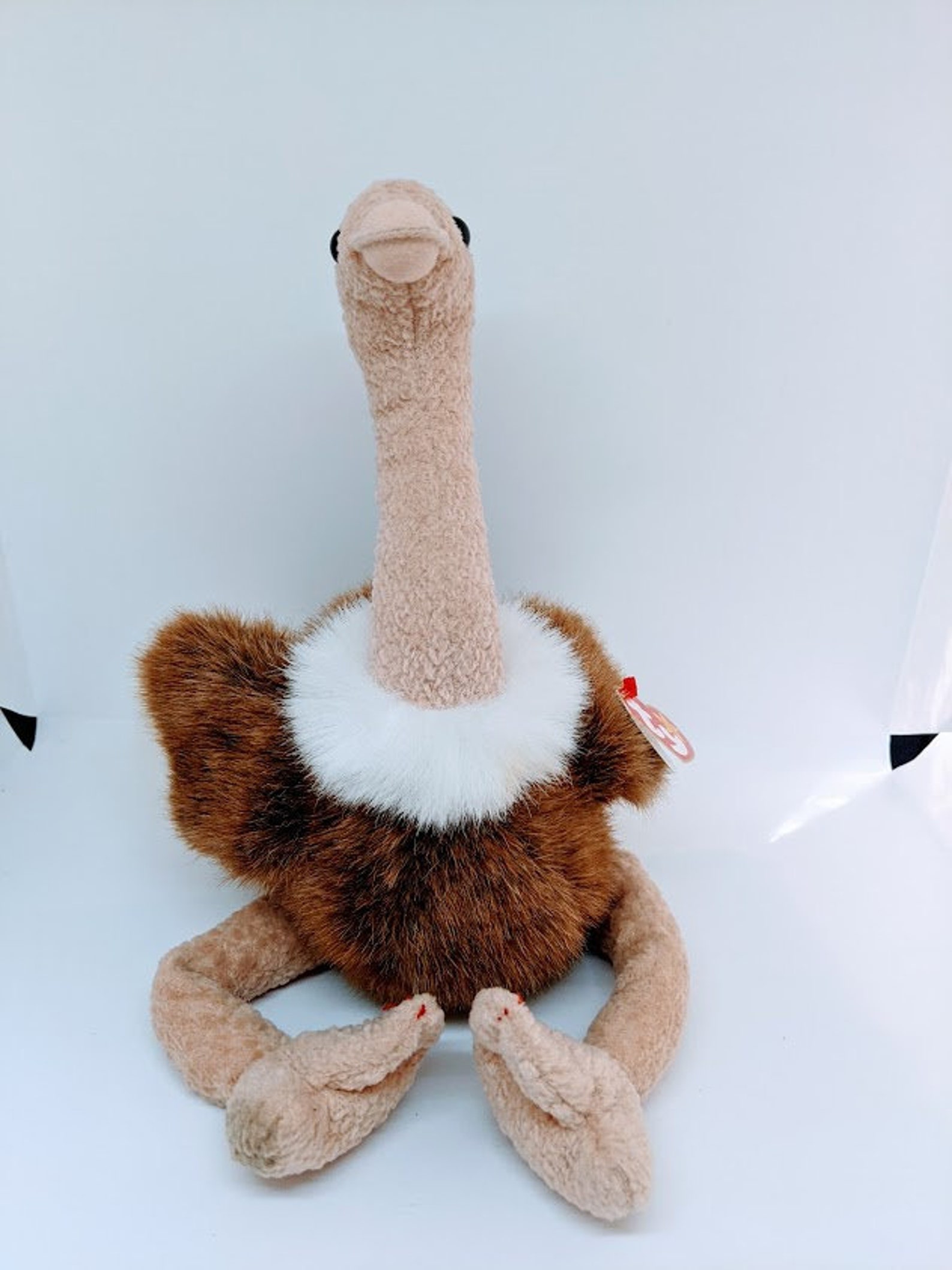 Ty Stretch the Ostrich Beanie Buddy Plush 1998 large Etsy