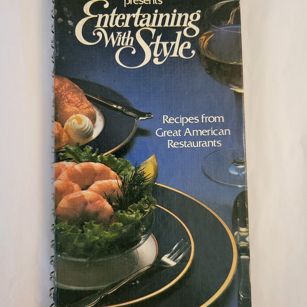 Vitnage 1980s Benson and Hedges Entertaining With Style Cookbook Recipes From Great Restaurants