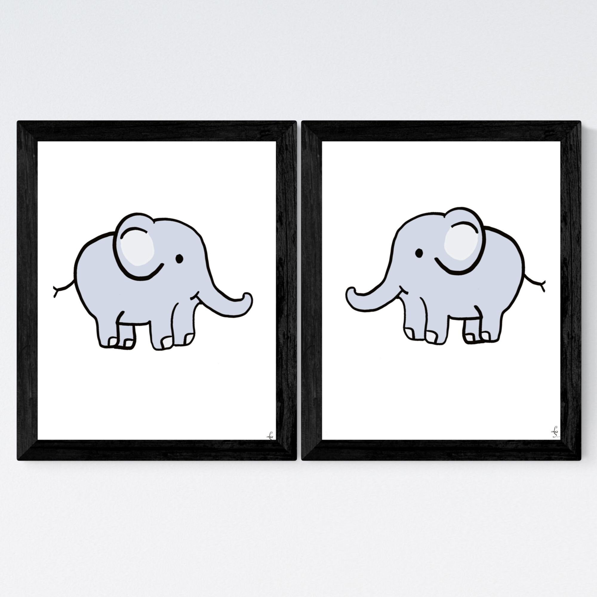 Elephant Nursery Wall Art Digital Download 16x20 11x14 Etsy Italia