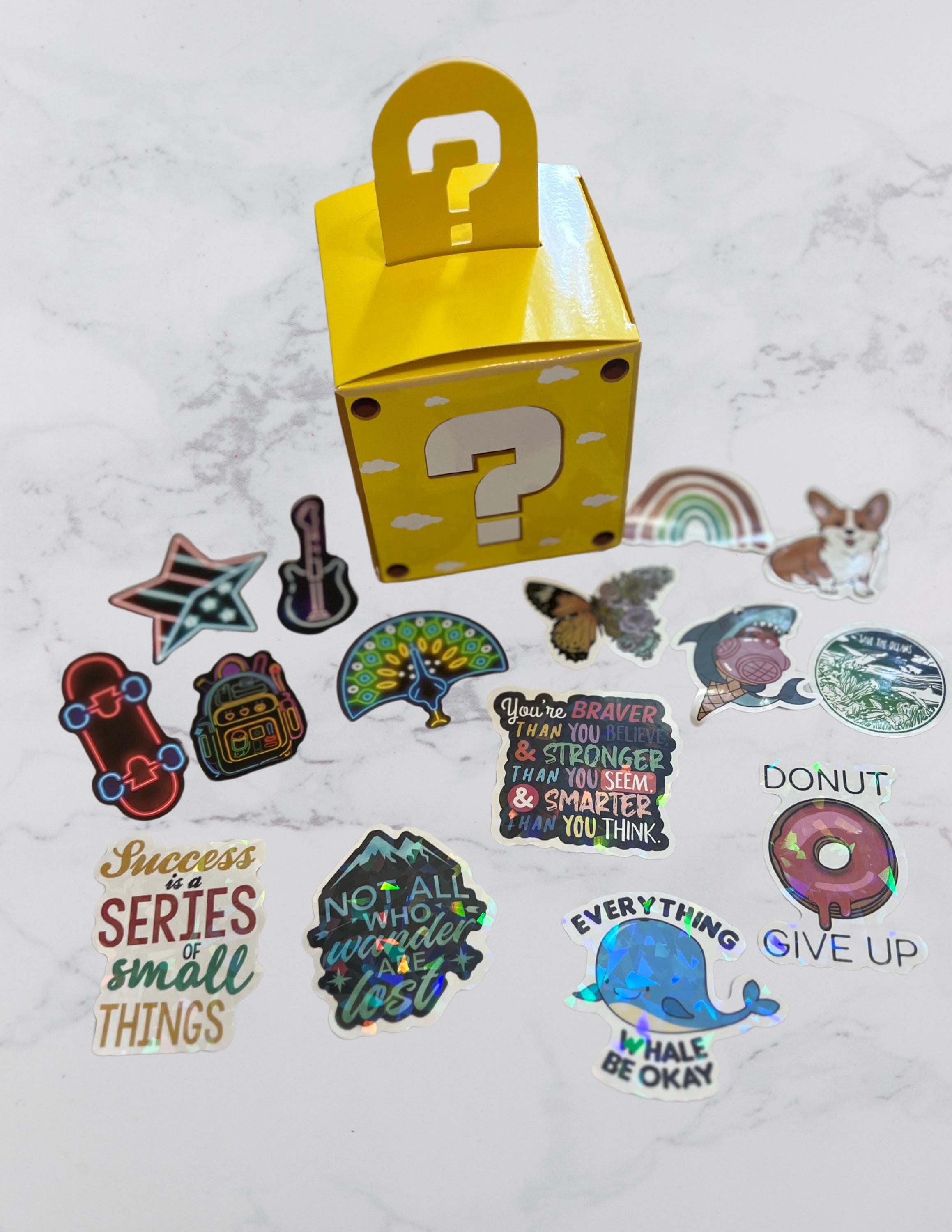 Mystery Sticker Box – 15 Surprise Stickers | Neon, Regular ...