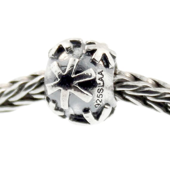 Authentic Trollbeads Sterling Silver 11248 Snow