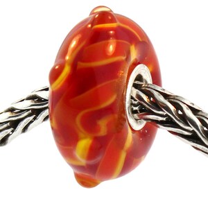 Authentic Trollbeads Glass 61160 Twisted Bud RETIRED