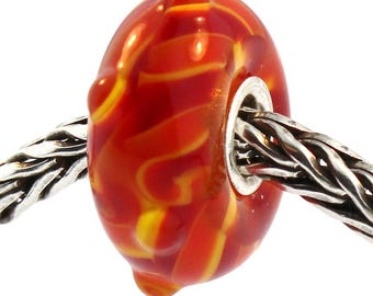 Authentic Trollbeads Glass 61160 Twisted Bud RETIRED