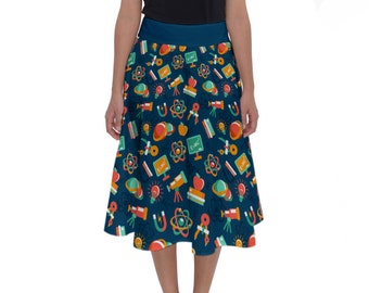 We/'ve Got Chemistry FREE SHIPPING midi skirt teacher gift nerdy skirt chemistry skirt Science skirt themed skirt