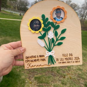 Regalo para mama regalo del día de las madres regalo para abuela regalo personalizado regalo en madera porta retrato para tia abuela mama
