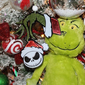 grinch nightmare inspired ornament | jack and sally ornament | jack inspired ornament