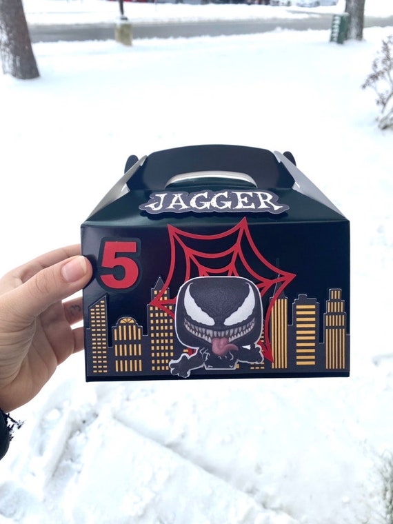 Venom Favor Box Treat Box Favor Boxes Gable Box Custom Box Etsy