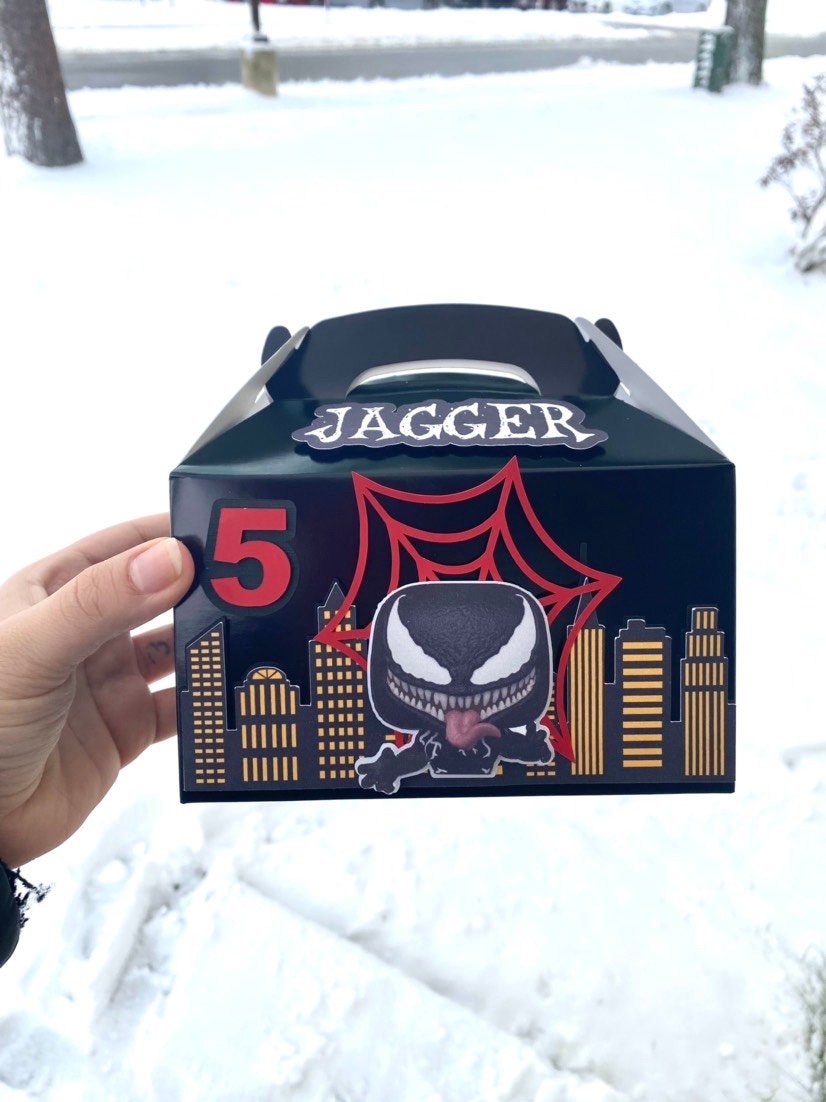 Venom Favor Box Treat Box Favor Boxes Gable Box Custom Box Etsy