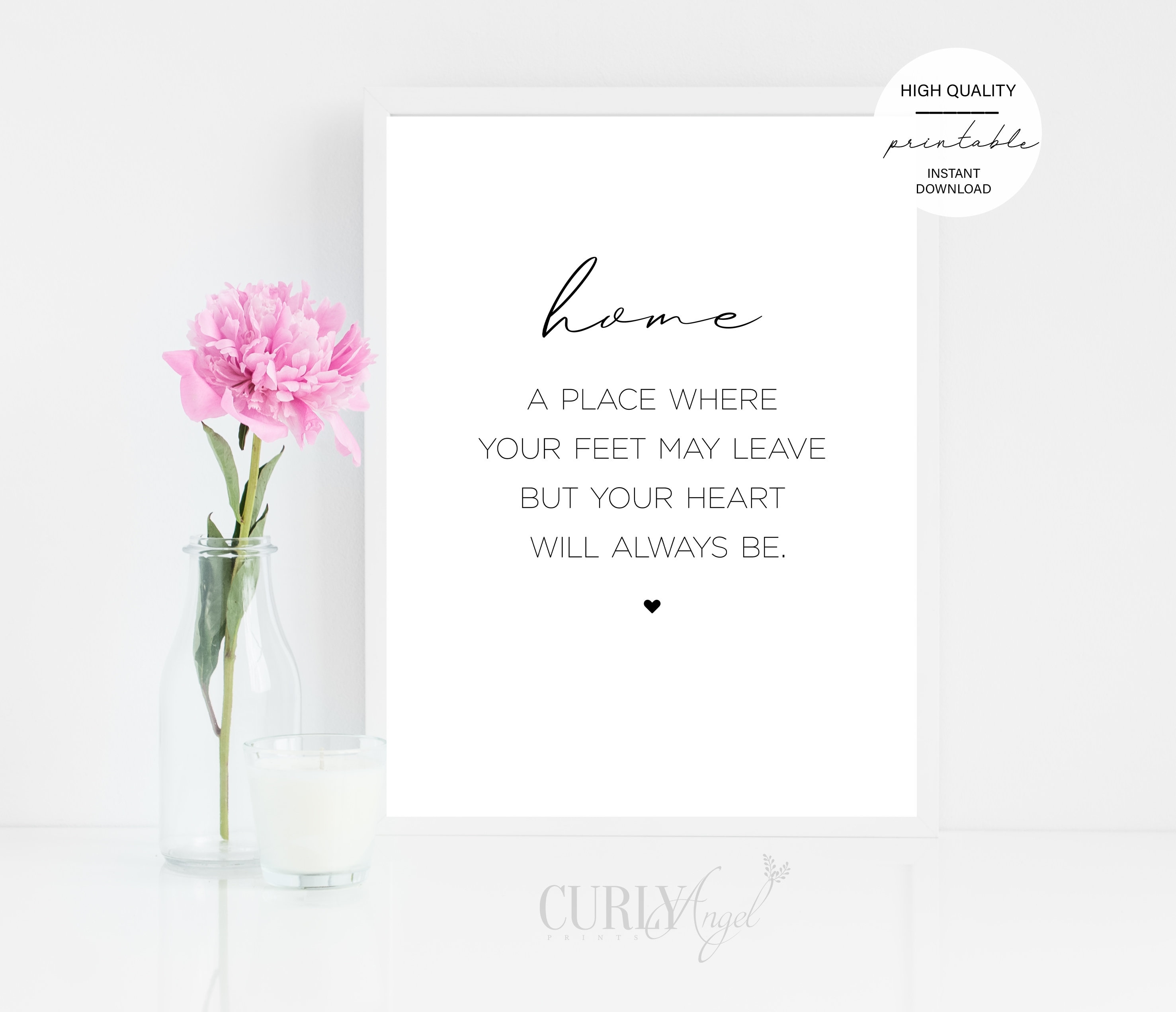 Home Entrance Print Home Décor Family Quote Print Minimal Etsy UK