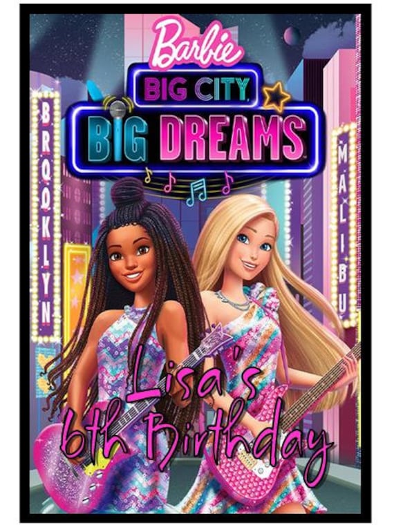 Barbie Barbie Juice Labels Birthday Girl Big Dreams Party Birthday Kids Capri Sun Juice Labels barbie Girl Big City Etsy