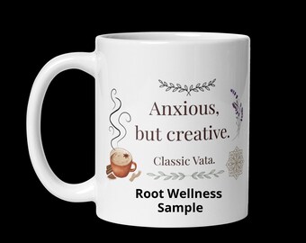 Ayurveda Vata Dosha Mug - Anxious But Creative Herbal Chai Mug