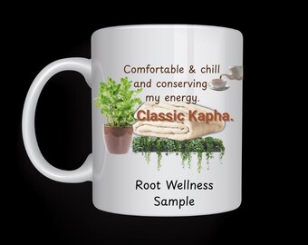 Kapha Dosha Mug – Ayurvedic Gift for Tea Lovers & Wellness Coaches