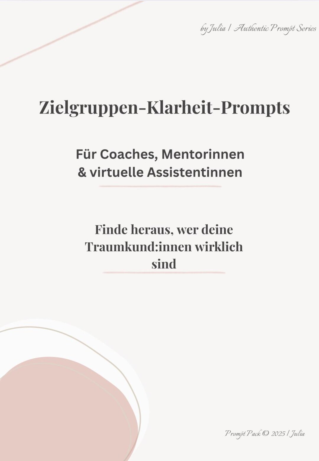 Target Prompt Target Audience Analysis With Chatgpt Prompts | Workbook for Coaches ...
